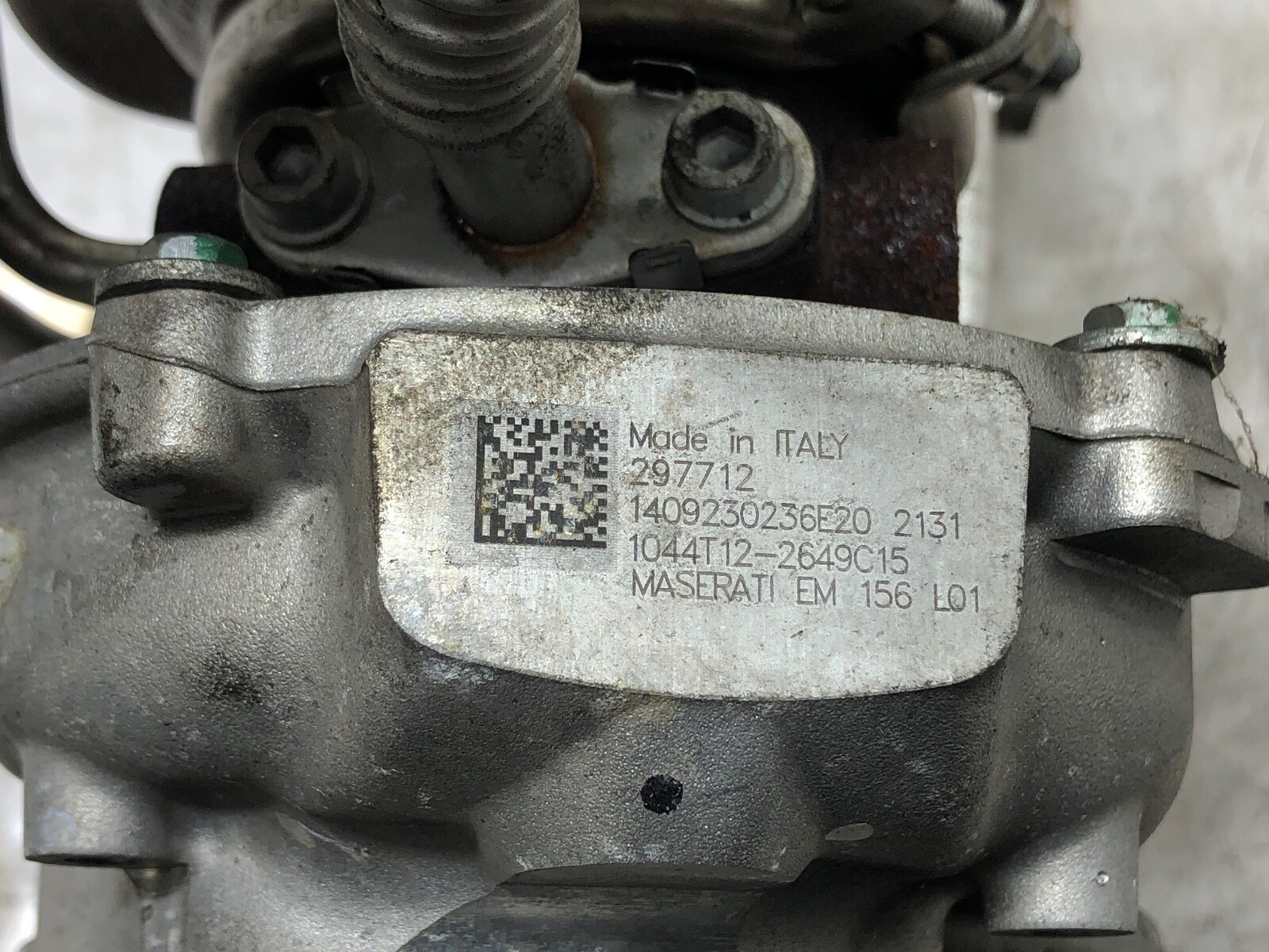 2014-2020 MASERATI GHIBLI S Q4 3.0 V6 LEFT DRIVER TURBOCHARGER MANIFOLD OEM 59K.