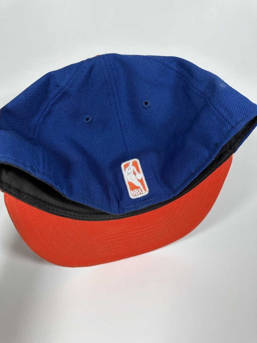 New York Knicks New Era 59Fifty Fitted Hat Size 7 1/4 Blue Orange