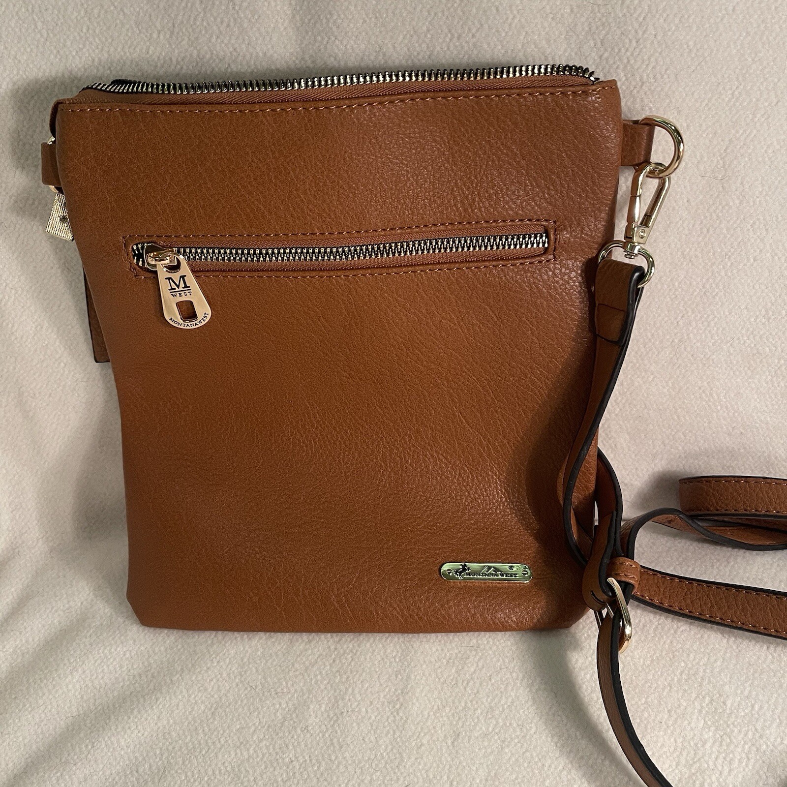 Montana West Brown Leather Crossbody Bag for Safe Travel