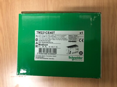Schneider TM221CE40T Logic controller, Modicon  40 IO transistor PNP Ethernet.