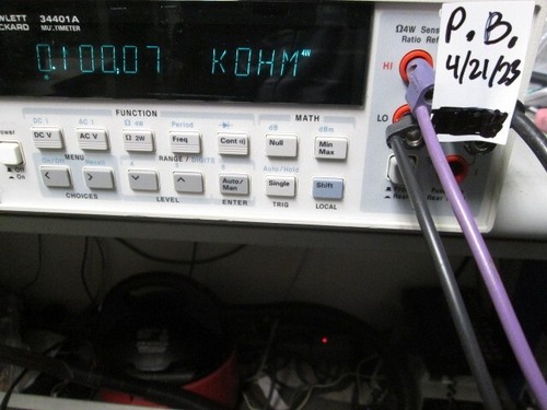 HP 34401A DMM 6 1/2 Digit Programmable CALIBRATED! BRIGHT DISPLAY! Bumpers - Picture 11 of 13