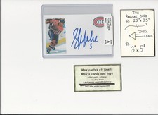 Sylvain Lefebvre Montreal Canadiens AUTOGRAPH AUTO SIGNED INDEX HOCKEY CARD COA