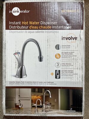 InSinkErator Involve Wave Series Instant Hot & Cold Water Dispenser Tank with 2-