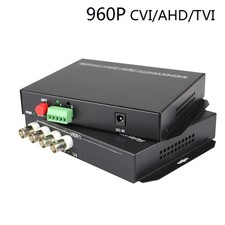 4CH Video Data Fiber Optical Media Converters For 720P 960P HD CCTV CVI TVI AHD