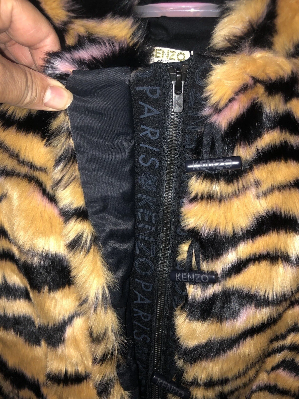 Kenzo cappotto ragazza con cappuccio