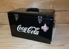 Kühlbox 25 Liter BLACK Getränke Kühler 49x27x3cm DRINK Coca Cola Flaschenöffner