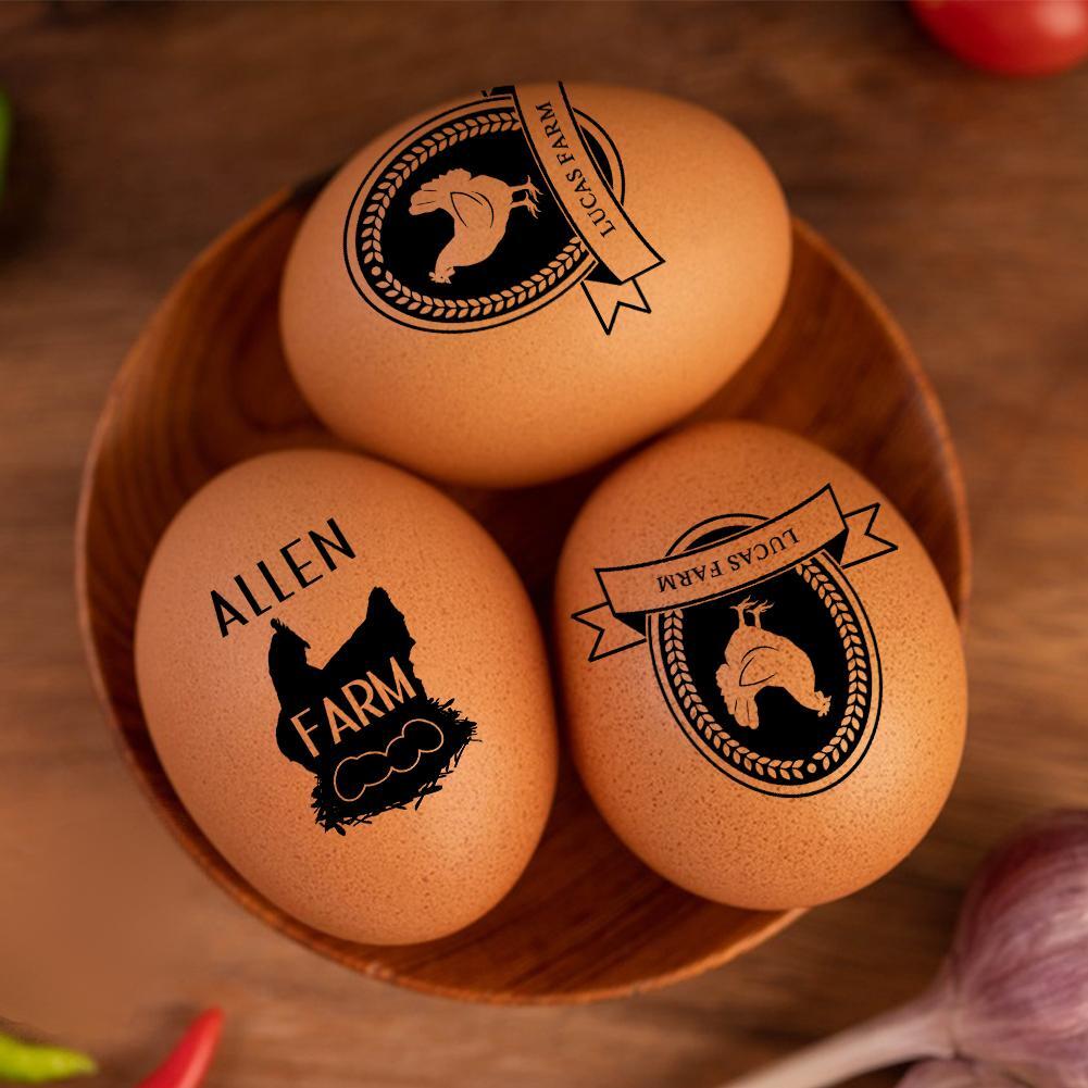 Personalized Logo Self inking Egg Stamps for Fresh Eggs Customized ink