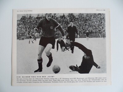 1.FC Nürnberg-Kickers Offenbach  7.1.1962  Groh  Oberliga-Süd Pressebild  1261