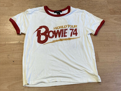 World Tour Bowie 74 T-shirt Size 