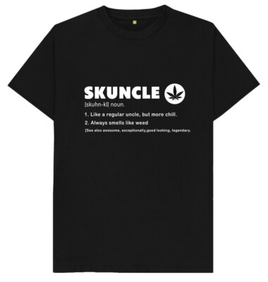 Skunkle Like A Regular Uncle But Much Cooler Uncle Git Funny  T Shirt
