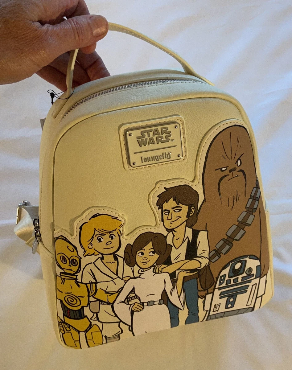 Loungefly Disney 2022 Star Wars Characters Backpack Skywalker Leia Solo ChewR2C3