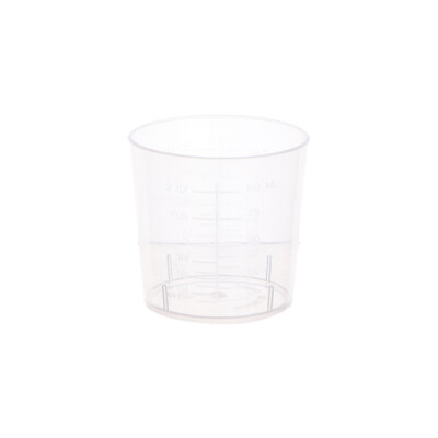 10Pcs 60ML Measuring Cup Transparent Plastic Scale Beaker Cups Lab Container