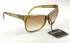 Guy Laroche Vintage Sunglasses Pearl Square Cat Eye Green Made In France NOS