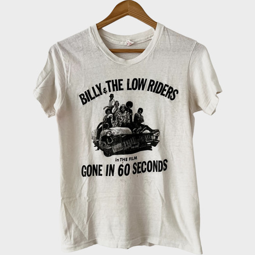 1974 Gone In 60 Seconds Vintage Movie Promo Tee Shirt 70s 1970s