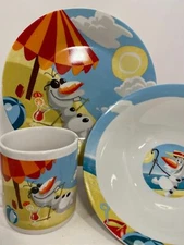 Disney's Olaf the Snowman from Frozen Plate/Bowl/Cup Set