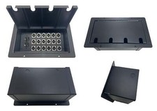 PROCRAFT JUMBO 4-HOLE LID Stage Pocket/Floor Box w/ 1 AC Duplex 18 XLR Female