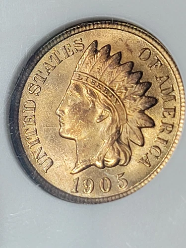 1905 Indian Head Penny MS63 RB ANA First Generation Holder #LP4275