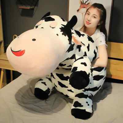 80-120cm Giant Size Lying Cow Soft Plush Sleep Pillow   Cattle Plush Toys Gift