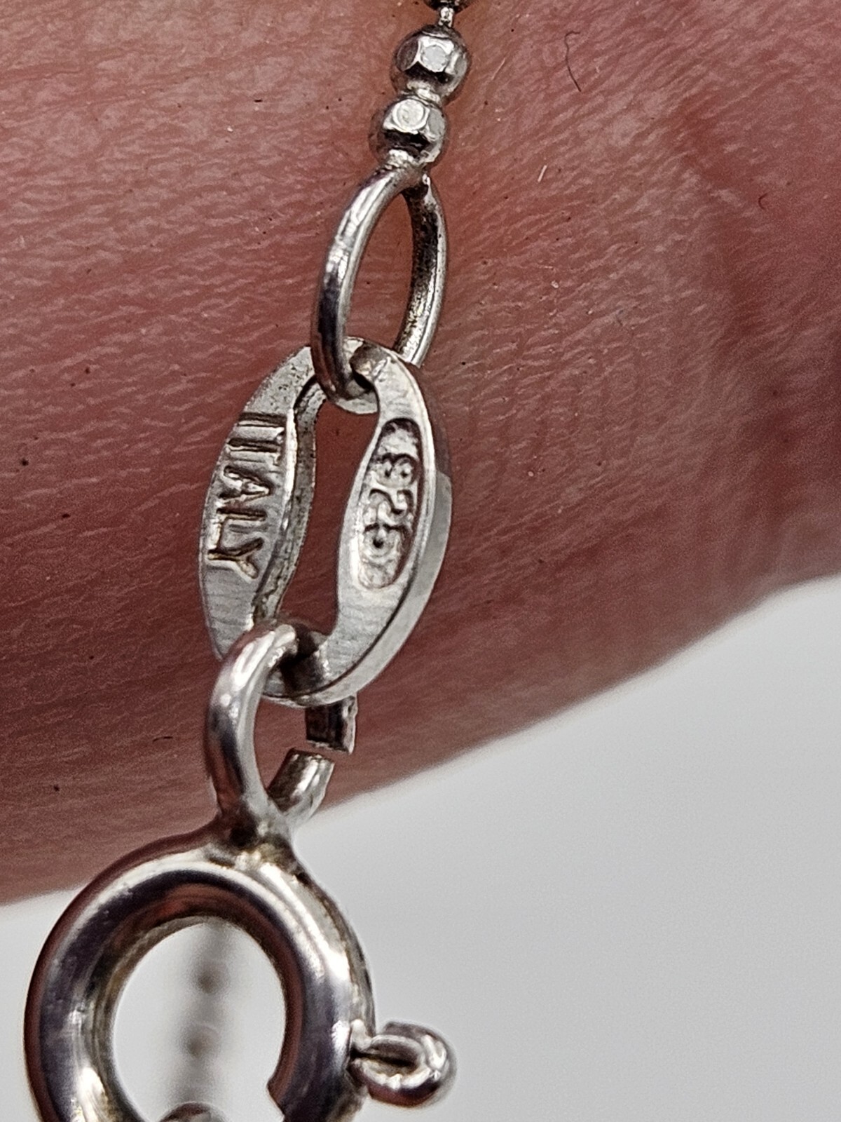 Vintage Sterling Silver Seashell Tiny Pendant Nec… - image 9