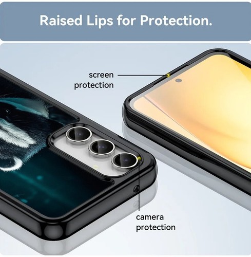For Samsung A15 A16 S23 S24 S25 Ultra FE Shockproof smooth abstract dark badgers - 第 10/25 張圖片