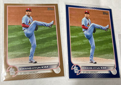2022 Topps Series 1 Kwang-Hyun Kim Gold /2022 + Blue Parallel  #151 Cardinals