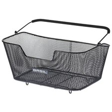 Basil Base Fahrradkorb Gepäckträger Hinterrad Hinten Schwarz Stahl Mit Griff