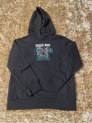 Marvel Spiderman Miles Morales Boys Hoodie Size Medium