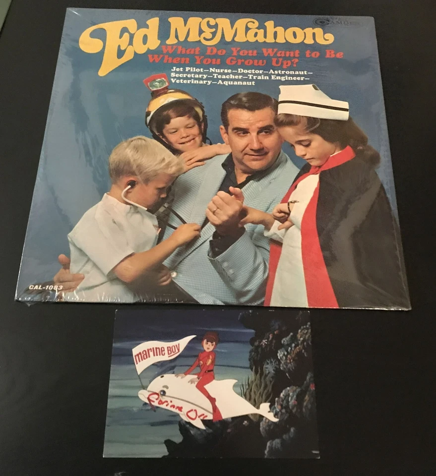 ED MCMAHON WHAT DO YOU WANT TO BE NEW SEALED CHILDRENS LP 1967 + SIGNED CARD - Image 2 of 4