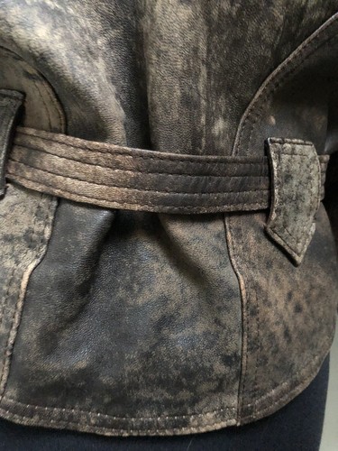 LEDERJACKE 40 DAMEN LAMMLEDER EXTRAVAGANT! BRAUN MEHRFARBIG!BUTTERWEICH! - Bild 12 von 12
