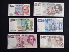 COLLEZIONE BANCONOTE LIRE ITALIA (50.000 1984 / 100.000 1983) - Circolate