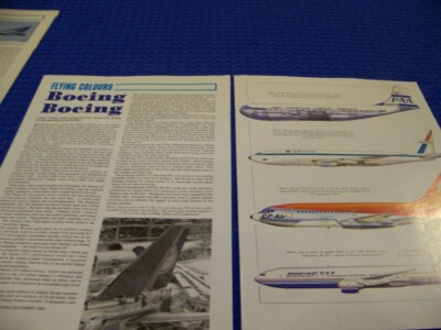 BOEING AIRCRAFT VARIANTS 377, 707, 737, 777..4 COLOR PROFILES/HISTORY ...