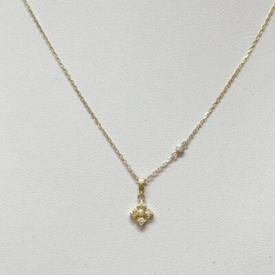Loree Rodkin K18YG diamond cross necklace PETITE FANCY PRINCESS