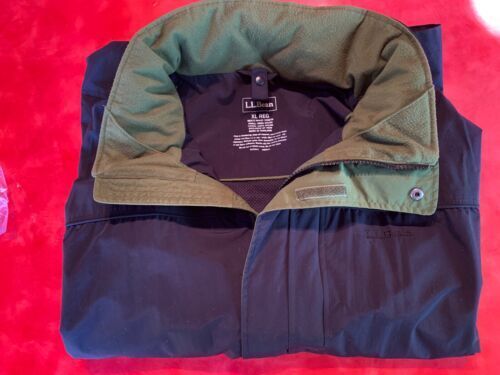 L.L. Bean Men's Large Primaloft Black And Tan Ski Parka L.L. Bean Men's Large Primaloft Black And Tan Ski Parka