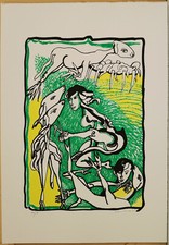 REMO BRINDISI serigrafia firmata numerata in cornice - no faccincani schifano