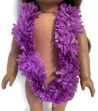 Purple Hawaiian Garland Lei Clothes for 18 inch Girl Doll Accessories