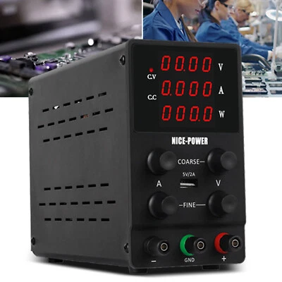 MARKENLOS Regelbares DC Labornetzgerät 0-30V 0-10A Labornetzteil Netzgerät Power Supply