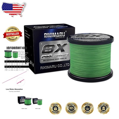 Elite 8X Pro Braided Fishing Line - Corrosion Resistant, Bright Color Options