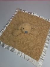 Cloud Island Brown Golden Doodle Puppy Dog Lovey Security Blanket Satin