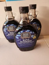 Michigan Maple Farms Blueberry Maple Syrup 12 oz 3 Pack Exp 2030