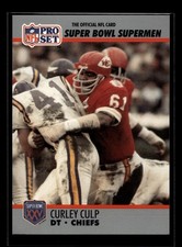 1990 Pro Set Super Bowl XXV Silver Anniv #82 Curley Culp (EX)(FTB)