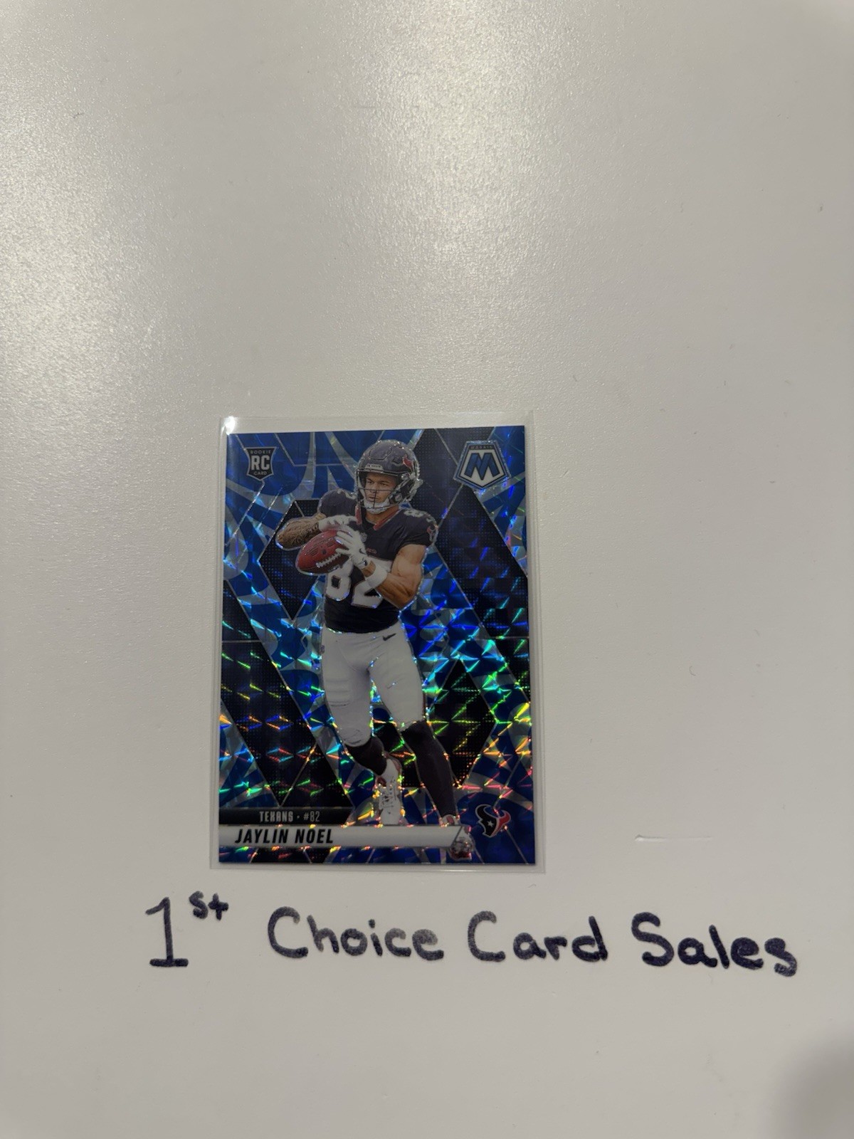 2025 PANINI MOSAIC - JAYLIN NOEL - REACTIVE BLUE PRIZM (RC) #373 TEXANS