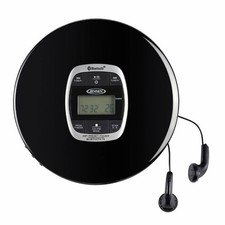 Jensen CD-60R-BT Bluetooth Portable CD Player AM/FM Radio Headphone Jack Black