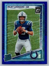 2025 Panini Donruss Optic Rated Rookie Riley Leonard #341 Blue Scope Prizm RC