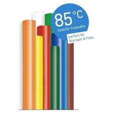 Image of Steinel Hot Melt Glue Sticks 7mm 150mm Multi-Coloured 16 pcs