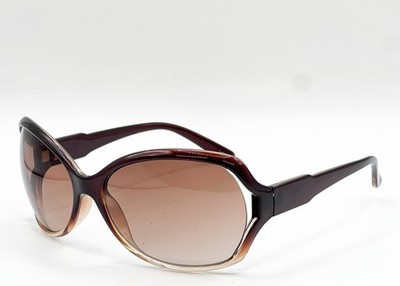 NEW UNBRANDED 02 BROWN FADE AUTHENTIC SUNGLASSES 60-15
