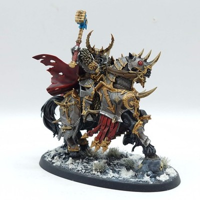 Warhammer Age of Sigmar: Slaves to Darkness Chaos Lord on Daemonic Mount - Well