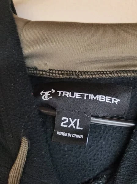 True Timber fleece pullover hoodie size 2XL / We4566 r1 t14 - Image 3 of 4