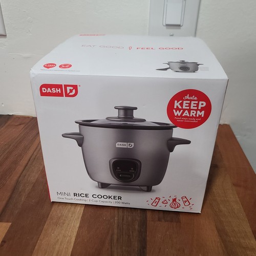Dash 2-Cup Electric Mini Rice Cooker (New-Unused) Grey (Keep Warm ...