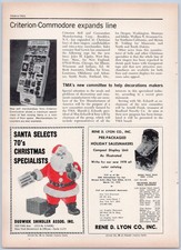 1970 Vintage Article - Criterion Commodore Christmas Store Display Trim-a-tree