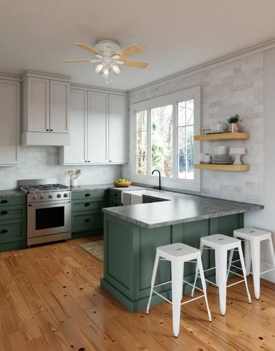 Hunter Fans - Crestfield 42 Inch Low Profile Ceiling Fan with LED Light Kit and - Picture 3 of 4